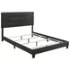 Mapes Charcoal Upholstered King Panel Bed