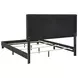 Mapes Charcoal Upholstered King Panel Bed