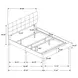 Mapes Charcoal Upholstered King Panel Bed