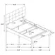 Mapes Charcoal Upholstered Queen Panel Bed