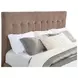 Senna Brown California King Upholstered Platform Bed with Audio Flame Visualizer