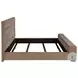 Senna Brown Queen Upholstered Panel Bed with Audio Flame Visualizer