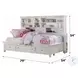 Lacey White Twin Storage Daybed