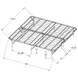 Waldin Black King Mattress Support