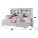 Lacey White Full Storage Daybed