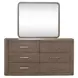 Bendfield Burnished Clay 6 Drawer Dresser with Mirror