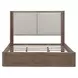 Bendfield Burnished Clay and Textured Gravel King Upholstered Shelter Bed