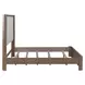 Bendfield Burnished Clay and Textured Gravel King Upholstered Shelter Bed