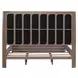 Bendfield Burnished Clay and Textured Gravel King Upholstered Shelter Bed
