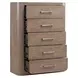 Bendfield Burnished Clay 5 Drawer Chest