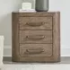 Bendfield Burnished Clay 3 Drawer Nightstand with USB Charging