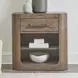 Bendfield Burnished Clay 1 Drawer Nightstand with USB Charging