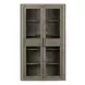 South Bend Burnished Clay 2 Door Bunching Display Cabinet with LED
