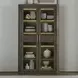 South Bend Burnished Clay 2 Door Bunching Display Cabinet with LED