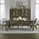 South Bend Burnished Clay and Textured Gravel Upholstered 5 Piece Extendable Rectangular Dining Set