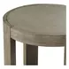 South Bend Burnished Clay and Beige Round Concrete Top Chairside Table