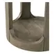 South Bend Burnished Clay and Beige Round Concrete Top Chairside Table