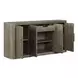 South Bend Burnished Clay 4 Door Concrete Top Server