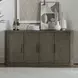 South Bend Burnished Clay 4 Door Concrete Top Server