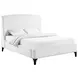 Mosby White King Platform Bed