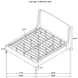 Mosby White King Platform Bed