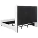 Natasha Cream King Upholstered Wingback Panel Bed