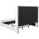 Natasha Cream California King Upholstered Platform Bed with Nailhead Trim