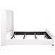 Natasha Cream California King Upholstered Platform Bed with Nailhead Trim