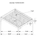 Hounslow White King Platform Bed