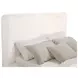 Rebecca Cream California King Upholstered Panel Bed