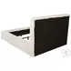 Rebecca Cream Faux Fur Queen Upholstered Panel Bed