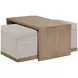 Elements Gray Ottoman and Tray Table