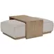Elements Gray Ottoman and Tray Table