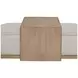 Elements Gray Ottoman and Tray Table