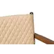 The Harley Cappuccino White Leather Upholstered Accent Chair