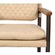 The Harley Cappuccino White Leather Upholstered Accent Chair