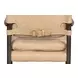 The Harley Cappuccino White Leather Upholstered Accent Chair