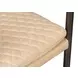 The Harley Cappuccino White Leather Upholstered Accent Chair