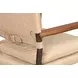 The Harley Cappuccino White Leather Upholstered Accent Chair