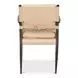 The Harley Cappuccino White Leather Upholstered Accent Chair