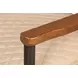 The Harley Cappuccino White Leather Upholstered Accent Chair