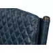 The Harley Chateau Blue Leather Upholstered Accent Chair