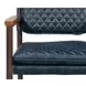 The Harley Chateau Blue Leather Upholstered Accent Chair