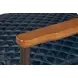The Harley Chateau Blue Leather Upholstered Accent Chair