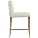 Hadwin Geralt Linen Performance Fabric Counter Height Stool