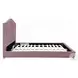 Reggie Pink Fabric Twin Upholstered Panel Bed