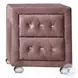Reggie Pink Fabric 2 Drawer Nightstand