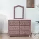 Reggie Pink Fabric 6 Drawer Dresser