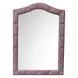 Reggie Pink Upholstered Arched Dresser Mirror