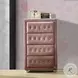 Reggie Pink Fabric 4 Drawer Lingerie Chest